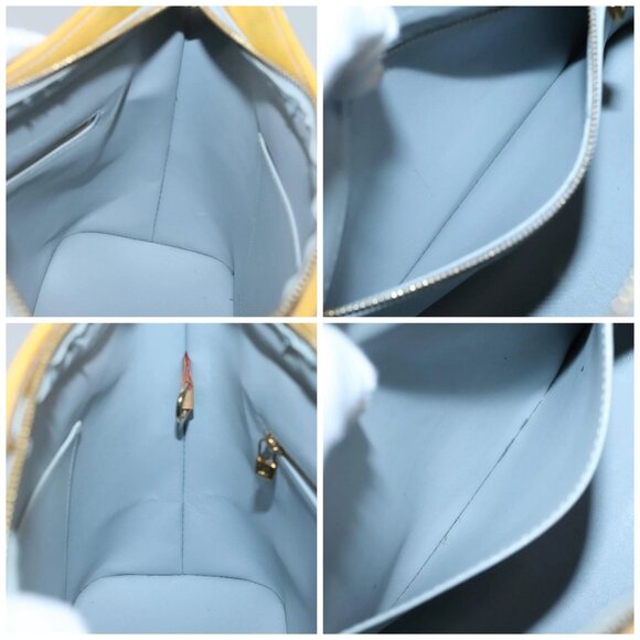 LOUIS VUITTON Monogram Vernis Houston Hand Bag Gris M91053 LV Auth ki5812 - Picture 16 of 16